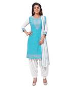 Synthetic printed soft dress material