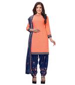 Synthetic printed soft dress material