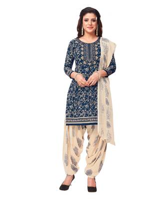 Synthetic printed soft dress material 1