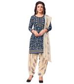 Synthetic printed soft dress material