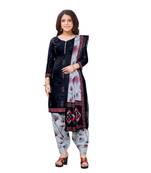 Synthetic printed soft dress material