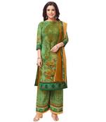 Synthetic printed soft dress material