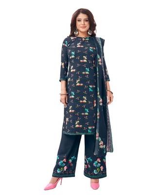 Synthetic printed soft dress material 1