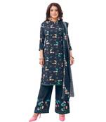 Synthetic printed soft dress material