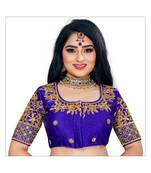 Bieth Women Cotton Silk Gold Diamond Handwork & Embroidery Coding Work Stitched Blouse
