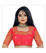 Bieth Women Cotton Silk Gold Diamond Handwork & Embroidery Coding Work Stitched Blouse