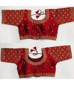 Bieth Women's Banglory Silk Stitched Blouse