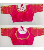 Bieth Women's Floral Work Banglory Silk Stitched Blouse