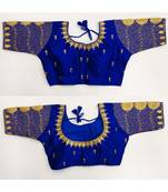 Bieth Women's Floral Work Banglory Silk Stitched Blouse