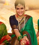 light green art silk   saree&   blouse