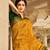 yellow art silk hand woven saree with  blouse