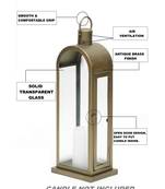 Antique Brass Candle Lantern