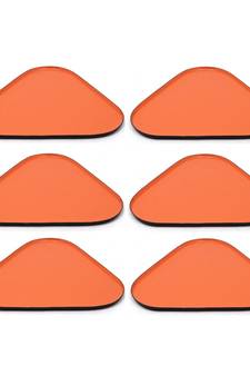 Triangle Meena (Enamel) Serving tray (Set of 6)