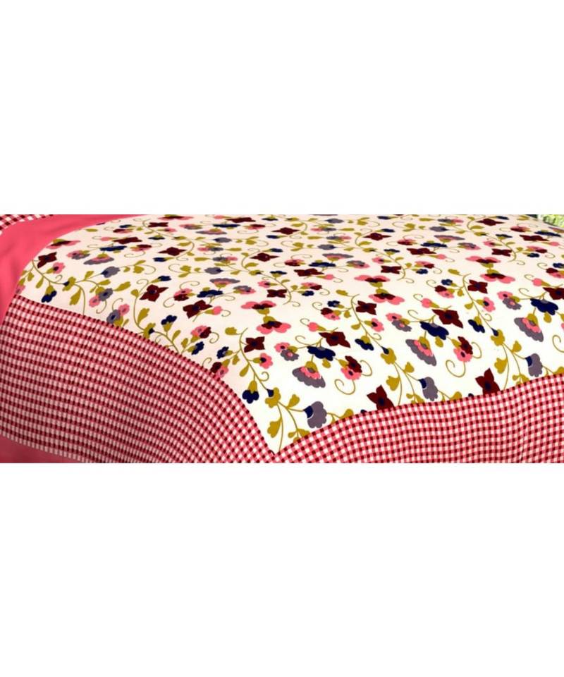 Rajasthani Jaipuri Cotton Bed Sheet For Double Bed With Two Pillow