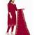 Blood Red Georgette Cotton Salwar Kameez