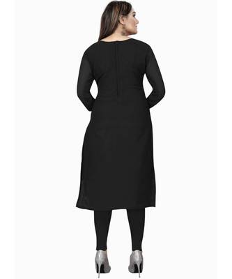 Black Georgette Cotton Salwar Kameez 3
