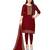 Maroon Georgette Cotton Salwar Kameez