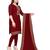 Maroon Georgette Cotton Salwar Kameez