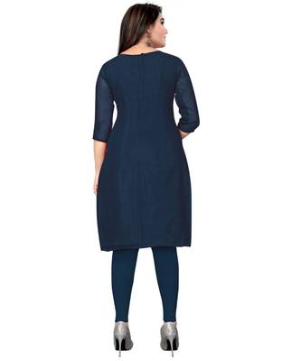 Teal Blue Georgette Cotton Salwar Kameez 4