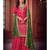 Magenta and Green Embroidered Palazzo Suit