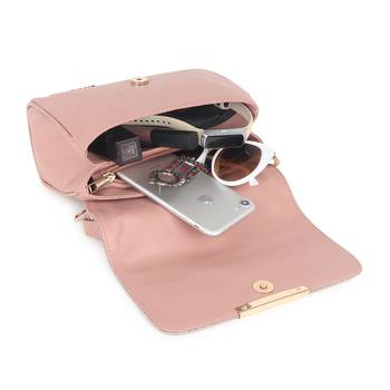 Pink Sling Checked Bag 5