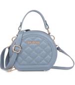 Blue Quilted Sling Bag
