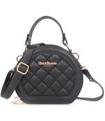 Black Quilted Sling Bag