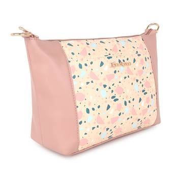 Pink Printed Sling Bag 2