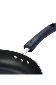 Vinod Zest Non-Stick Deep Fry Pan with Glass Lid- 22 cm  ( Induction Friendly )