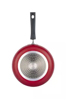 Vinod Zest Non-Stick Deep Fry Pan with Glass Lid- 22 cm  ( Induction Friendly )