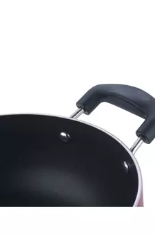 Vinod Zest Non-Stick Deep Kadai with Glass Lid- 22 cm, 2.6 Ltr  ( Induction Friendly )