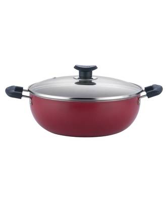 Vinod Zest Non-Stick Deep Kadai with Glass Lid- 26 cm, 4.1 Ltr  ( Induction Friendly ) 1