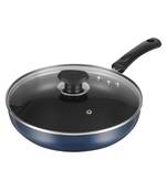 Vinod Zest Non Stick Deep Fry Pan with Glass Lid- 22 cm