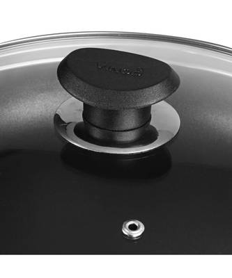 Vinod Zest Non Stick Deep Fry Pan with Glass Lid- 22 cm 2