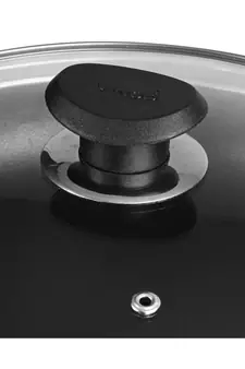 Vinod Zest Non Stick Deep Fry Pan with Glass Lid- 22 cm