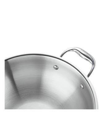 Vinod Platinum Triply Stainless Steel Kadai with Lid- 30 cm, 4.5 Ltr (Induction Friendly) 4