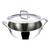 Vinod Platinum Triply Stainless Steel Extra Deep Kadai with Lid- 24 cm, 3.3 Ltr