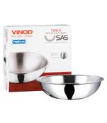 Vinod Platinum Triply Stainless Steel Tasla - 22 cm,1.8 Ltr (Induction Friendly)