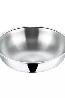 Vinod Platinum Triply Stainless Steel Tasla- 24 cm, 2.5 Ltr (Induction Friendly)