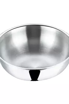 Vinod Platinum Triply Stainless Steel Extra Deep Tasla - 26 cm, 4.1 Ltr (Induction Friendly)