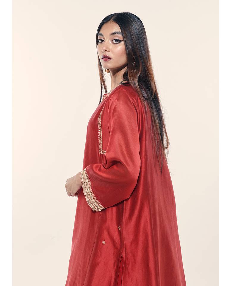 Mehran Set - Maroon