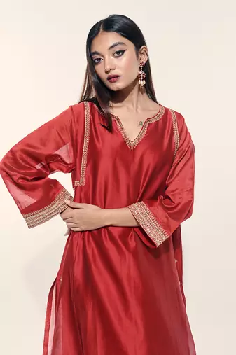 Mehran Set - Maroon