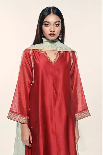 Mehran Set - Maroon