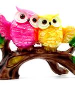 ESVAR STONECRAFT Poly Resin Idol Pair Of Beautiful Owl Seating