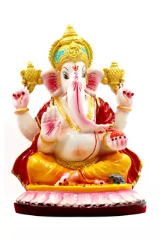 ESVAR STONECRAFT Poly Resin Scupluture of Ganesh