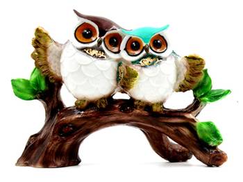 ESVAR STONECRAFT Poly Resin Scupluture of Beautiful Owl  1