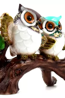 ESVAR STONECRAFT Poly Resin Scupluture of Beautiful Owl 