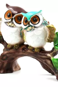 ESVAR STONECRAFT Poly Resin Scupluture of Beautiful Owl 