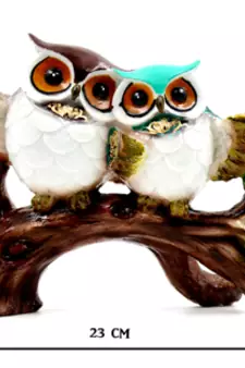 ESVAR STONECRAFT Poly Resin Scupluture of Beautiful Owl 