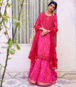 Chanderi Woven kurta set